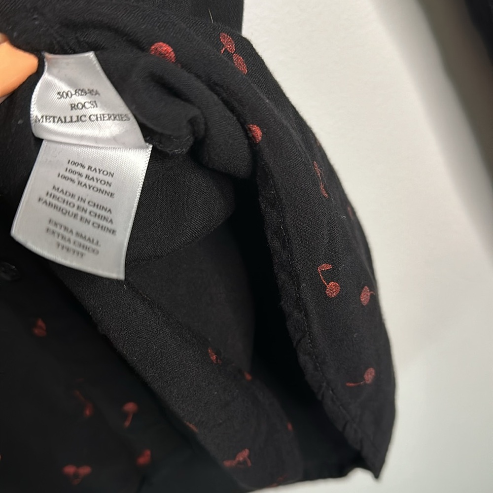 Rails Rocsi Cherry-Patterned Button-Front Shirt - image 6